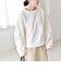 quaranciel:〈洗濯機可能〉ボア × チュール コンビ クルーネック プルオーバー