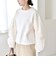 quaranciel:〈洗濯機可能〉ボア × チュール コンビ クルーネック プルオーバー