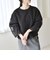 quaranciel:〈洗濯機可能〉ボア × チュール コンビ クルーネック プルオーバー