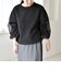 quaranciel:〈洗濯機可能〉ボア × チュール コンビ クルーネック プルオーバー