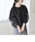 quaranciel:〈洗濯機可能〉ボア × チュール コンビ クルーネック プルオーバー