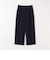SHIPS any:〈手洗い可能〉ジャカード タック セミワイド パンツ［NAVY BLUE］