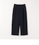 SHIPS any:〈手洗い可能〉ジャカード タック セミワイド パンツ［NAVY BLUE］