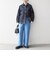 bon_meur:〈洗濯機可能〉ロゴ エンブロイダリー パッチワーク ワイド パンツ
