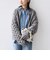 【WEB限定】〈手洗い可能〉ネップヤーン ケーブル ニット カーディガン