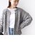 【WEB限定】〈手洗い可能〉ネップヤーン ケーブル ニット カーディガン