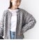 【WEB限定】〈手洗い可能〉ネップヤーン ケーブル ニット カーディガン