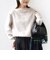 【WEB限定】〈手洗い可能〉バルフィー ロング シャギー ボトルネック プルオーバー