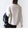 【WEB限定】〈手洗い可能〉バルフィー ロング シャギー ボトルネック プルオーバー