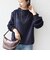【WEB限定】〈手洗い可能〉バルフィー ロング シャギー ボトルネック プルオーバー