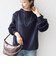 【WEB限定】〈手洗い可能〉バルフィー ロング シャギー ボトルネック プルオーバー