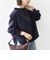 【WEB限定】〈手洗い可能〉バルフィー ロング シャギー ボトルネック プルオーバー