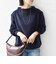 【WEB限定】〈手洗い可能〉バルフィー ロング シャギー ボトルネック プルオーバー