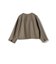 SHIPS Primary Navy Label:ウール ジャージー ノーカラー ジャケット