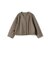 SHIPS Primary Navy Label:ウール ジャージー ノーカラー ジャケット