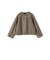 SHIPS Primary Navy Label:ウール ジャージー ノーカラー ジャケット