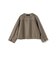 SHIPS Primary Navy Label:ウール ジャージー ノーカラー ジャケット
