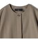 SHIPS Primary Navy Label:ウール ジャージー ノーカラー ジャケット