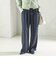 〈手洗い可能〉サテン ドロスト パンツ
