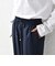 〈手洗い可能〉サテン ドロスト パンツ