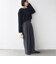 〈手洗い可能〉コットン ポリエステル ベロア ワイド スリーブ