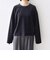 〈手洗い可能〉コットン ポリエステル ベロア ワイド スリーブ