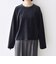〈手洗い可能〉コットン ポリエステル ベロア ワイド スリーブ