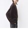 〈手洗い可能〉コットン ポリエステル ベロア ワイド スリーブ ボーダー