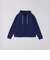 【WEB限定】SHIPS: クロップド ワイド ワンポイント ロゴ ジップアップ フーディー