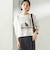 【SHIPS別注】Odub: フォト プリント クロップド ロングスリーブ TEE