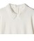 SHIPS Primary Navy Label:〈手洗い可能〉シルク混 レース 襟 プルオーバー