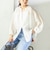 〈手洗い可能〉IMPERIAL LINEN 混 バンドカラー スキッパー シャツ