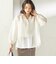 〈手洗い可能〉IMPERIAL LINEN 混 バンドカラー スキッパー シャツ