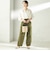 〈手洗い可能〉IMPERIAL LINEN 混 バンドカラー スキッパー シャツ