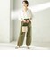 〈手洗い可能〉IMPERIAL LINEN 混 バンドカラー スキッパー シャツ