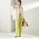 〈手洗い可能〉IMPERIAL LINEN 混 バンドカラー スキッパー シャツ