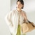 〈手洗い可能〉IMPERIAL LINEN 混 バンドカラー スキッパー シャツ
