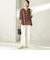 〈手洗い可能〉IMPERIAL LINEN 混 バンドカラー スキッパー シャツ