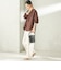 〈手洗い可能〉IMPERIAL LINEN 混 バンドカラー スキッパー シャツ