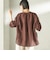 〈手洗い可能〉IMPERIAL LINEN 混 バンドカラー スキッパー シャツ