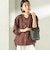 〈手洗い可能〉IMPERIAL LINEN 混 バンドカラー スキッパー シャツ