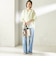 〈手洗い可能〉IMPERIAL LINEN 混 バンドカラー スキッパー シャツ