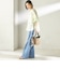 〈手洗い可能〉IMPERIAL LINEN 混 バンドカラー スキッパー シャツ