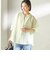 〈手洗い可能〉IMPERIAL LINEN 混 バンドカラー スキッパー シャツ