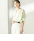 〈手洗い可能〉IMPERIAL LINEN 混 バンドカラー スキッパー シャツ