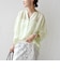 〈手洗い可能〉IMPERIAL LINEN 混 バンドカラー スキッパー シャツ