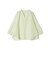 〈手洗い可能〉IMPERIAL LINEN 混 バンドカラー スキッパー シャツ