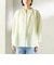 〈手洗い可能〉IMPERIAL LINEN 混 バンドカラー スキッパー シャツ
