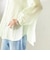 〈手洗い可能〉IMPERIAL LINEN 混 バンドカラー スキッパー シャツ