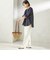 〈手洗い可能〉IMPERIAL LINEN 混 バンドカラー スキッパー シャツ